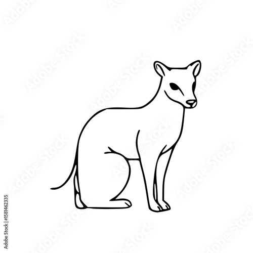 vector illustration of a dog