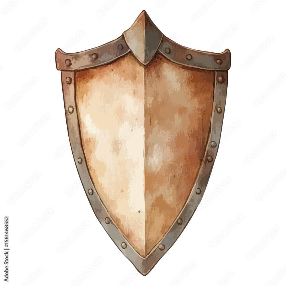old shield isolated on white old shield isolated on white