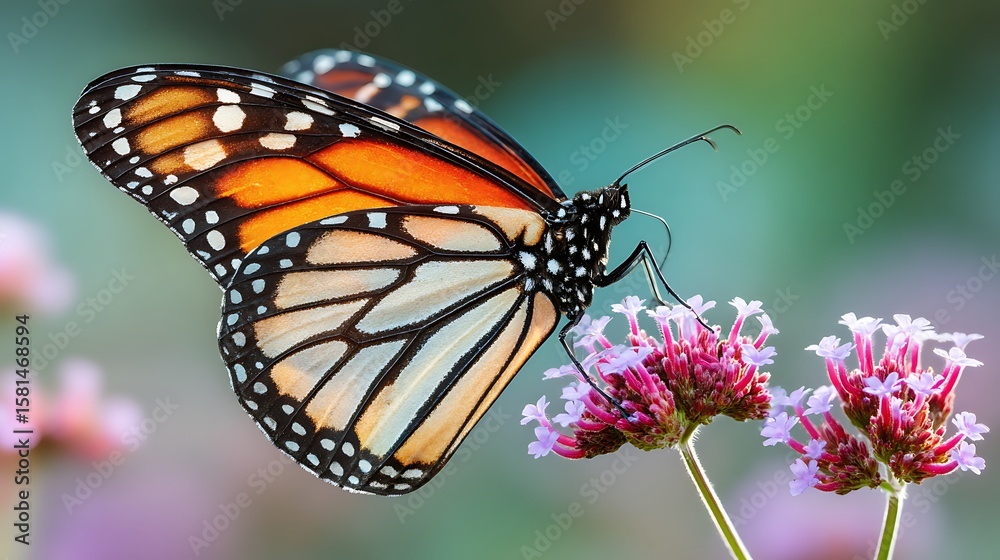 Fototapeta premium Monarch Butterfly on Flower