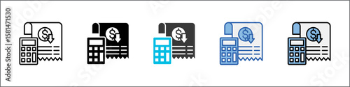 Cost Reduction Icon Pack Multistyle Illustration