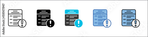 Contingency Plan Icon Pack Multistyle Illustration