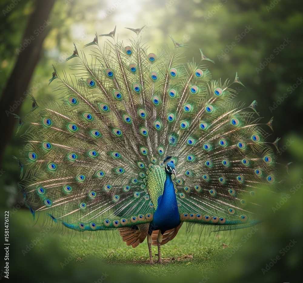 Obraz premium peacock with feathers