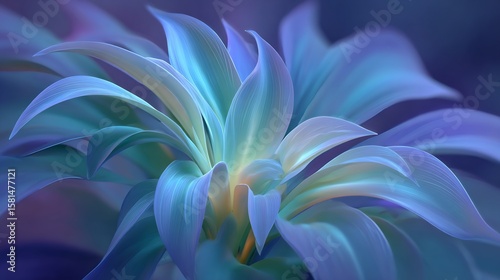 Ethereal Blue Flower: A Symphony of Serenity