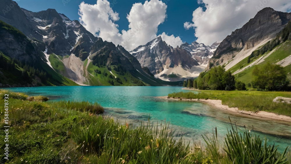 Naklejka premium view panorama