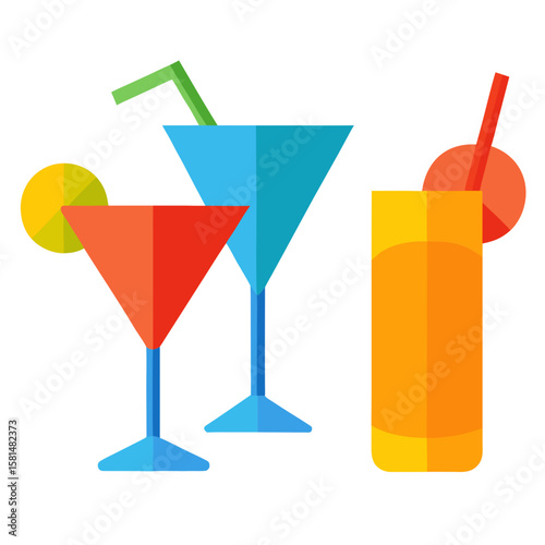 3D Realistic Cocktail and Drink Icons