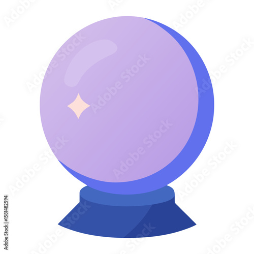 Realistic 3D Crystal Ball and Magic Elements