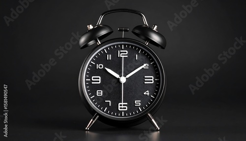 Wallpaper Mural Black alarm clock on a dark background (1) Torontodigital.ca