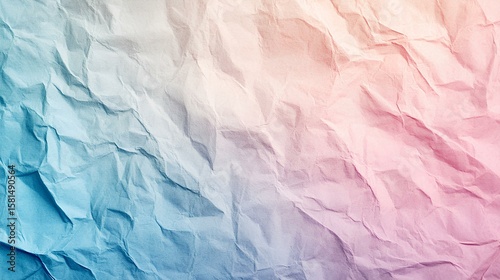 Wallpaper Mural Textured Canvas of Serenity: A beautifully textured artwork of a crumpled paper, with a seamless gradient of soft, pastel hues, presenting a captivating backdrop.  Torontodigital.ca