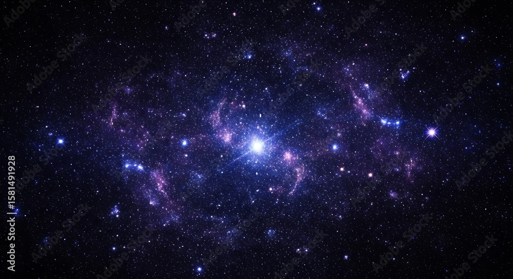 Fototapeta premium Celestial Nebula A Stunning Display of Star Clusters and Cosmic Dust in Deep Space Radiance