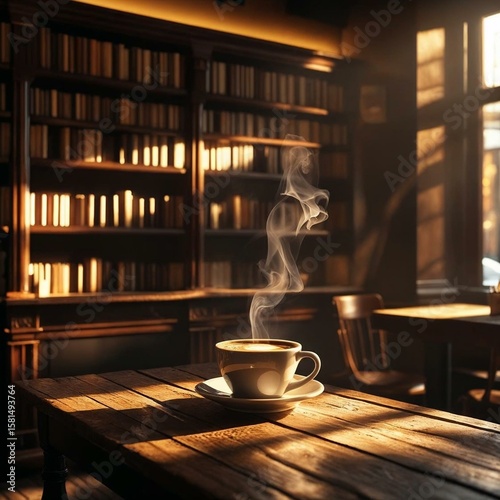 cup of coffee on the table