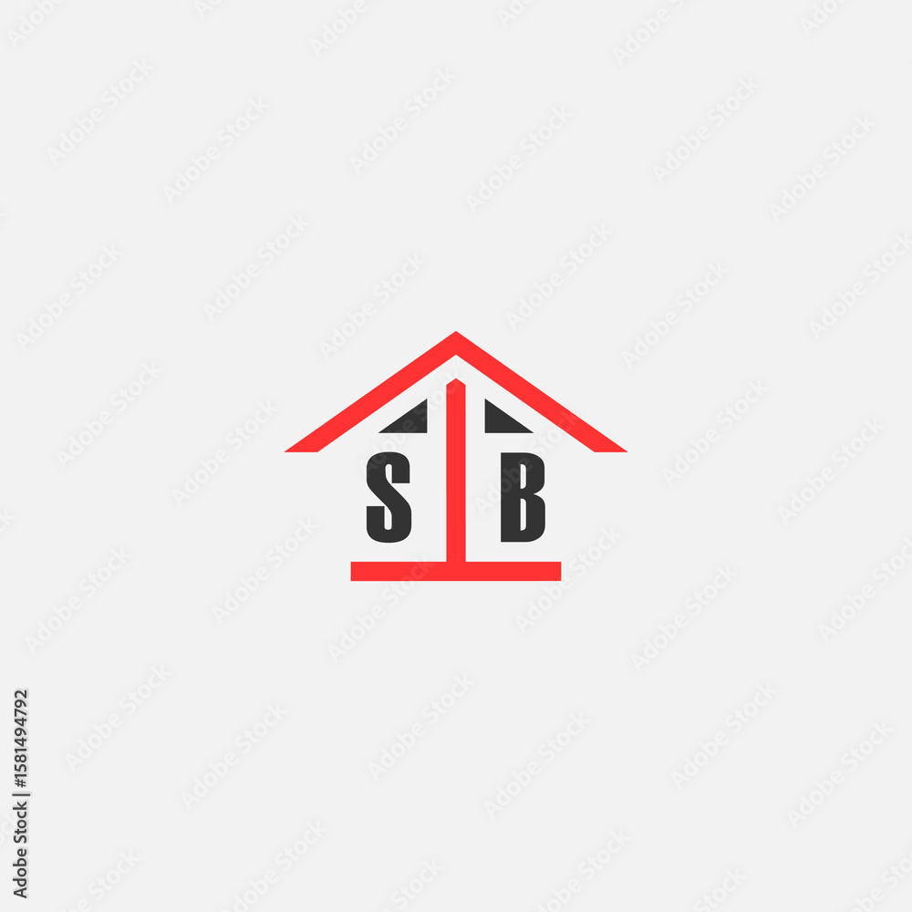 Initials Vektor Stok Home Logo Real Estate Logo Initials Vektor Stok Home Logo Real Estate Logo