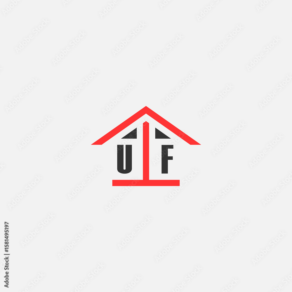 Initials Vektor Stok Home Logo Real Estate Logo Initials Vektor Stok Home Logo Real Estate Logo