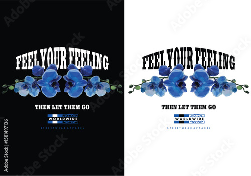 Orchid Expression: Emotional freedom expressed through words and flower arrangement.