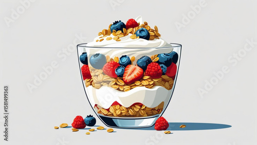 ice cream with fruits