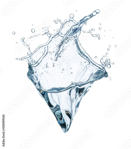 water splash isolated on white background.