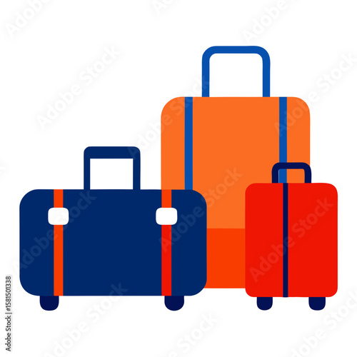 Travel Suitcase and Luggage Vector Set