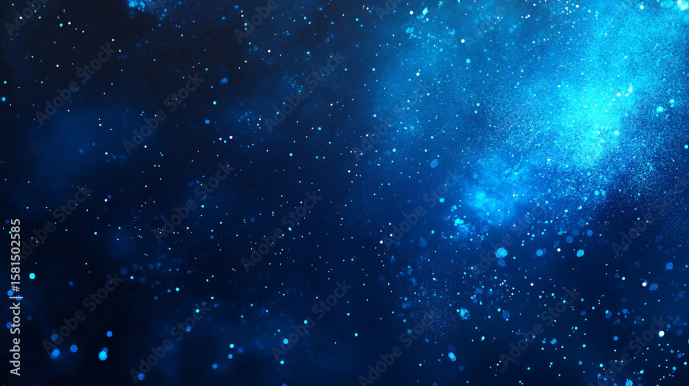 Fototapeta premium Abstract blue and black background with bright blue spotlight and gradient colors with faint texture, background texture, Generative ai