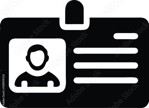 Employee id card icon