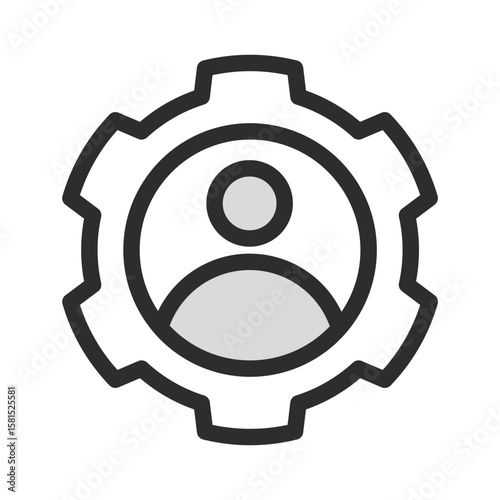 User Account Settings Icon Vector Profile Personalization Management