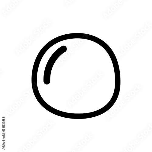 Simple round dial knob with indicator for control panels