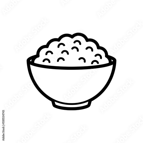 Bowl of cereal with milk on a black background