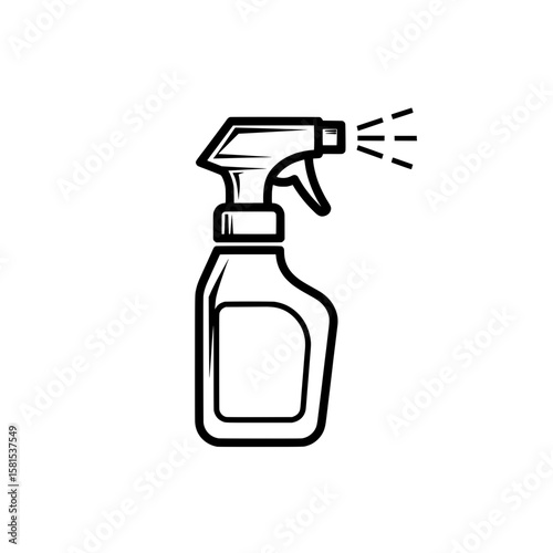 trigger spray bottle with mist for cleaning and disinfecting