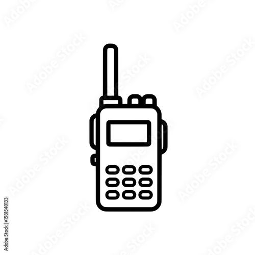 walkie-talkie radio communication device for outdoor use