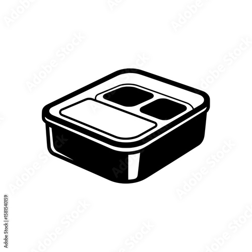 School lunch tray with compartments for food and beverages