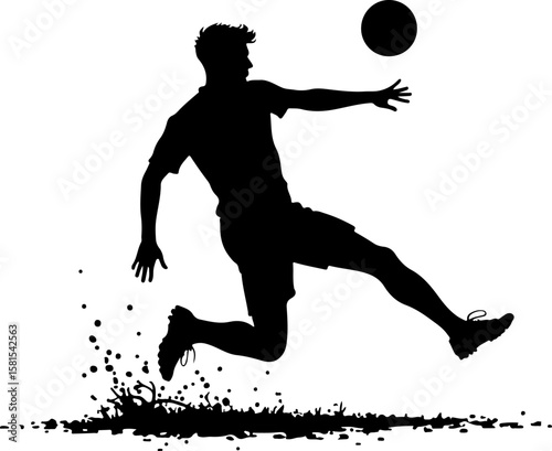 football player silhouette vector, silhouette, sport, vector, runner, running, jump, run, woman, black, sports, athlete, illustration, dance, fitness, people, person, art, body, soccer, action, compet