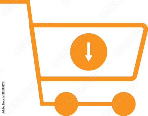 vector illustration of a cart
