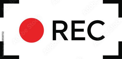 Recording in progress with REC symbol and frame indicator