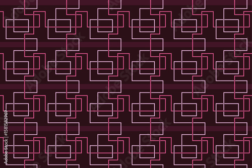 Pink Maze Line Seamless Pattern