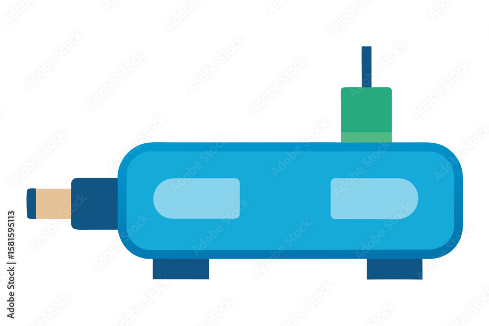 Fototapeta premium bluetooth car adapter on white background