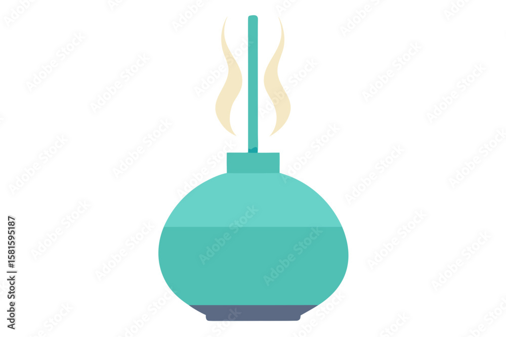 Obraz premium Essential Oil Diffuser on White Background