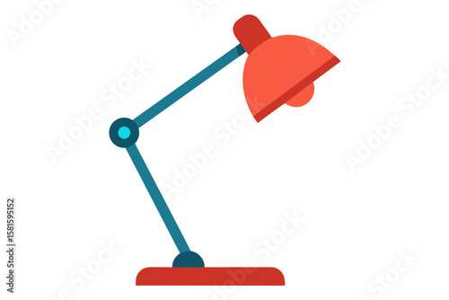 desk lamp on white background