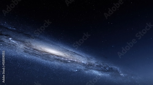 Stunning Galactic Vortex in Deep Space, Capturing the Essence of Scientific Discovery and Technological Innovation