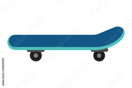 Electric Skateboard on White Background