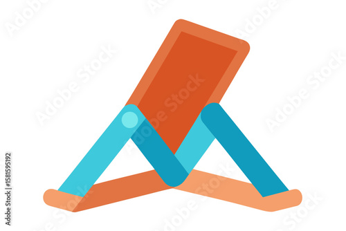 Foldable Phone Stand on White Background