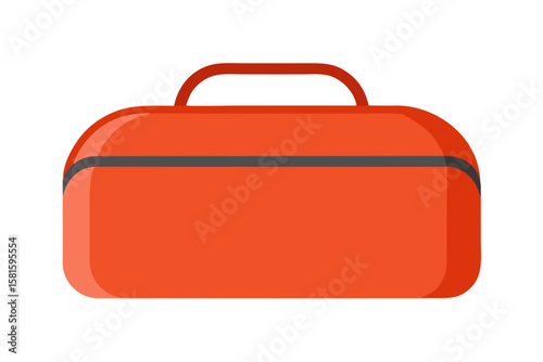Travel Toiletry Bag with Compartments on White Background