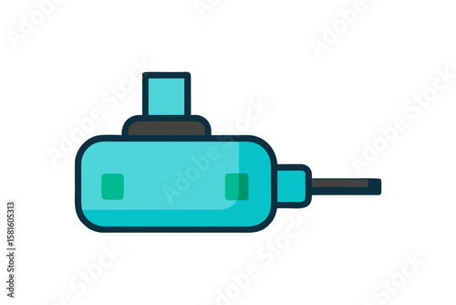 bluetooth car adapter on white background