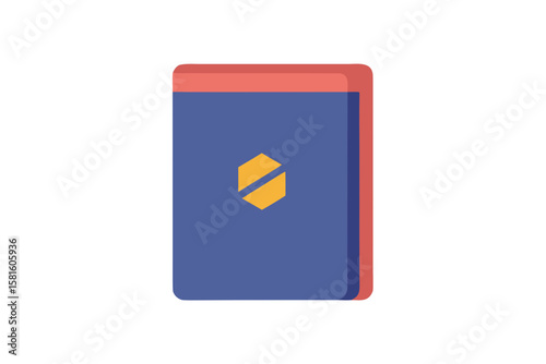 Passport Holder on White Background