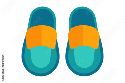 Comfortable Indoor Slippers for Men and Women on White Background