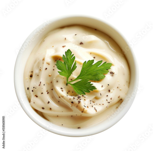 PNG Truffle mayo dip sauce mayonnaise background white.