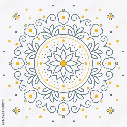 line-art floral monogram; minimalist letter frame with botanical accents in editable strokes for upscale branding and personalized stationery