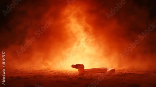 Snake in Fiery Smoke, Dangerous Inferno Scene
