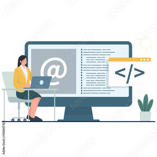 Digital Business Illustration