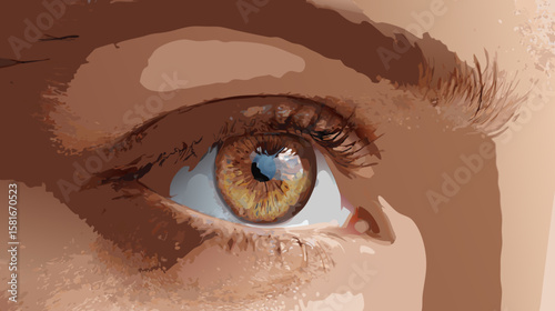 eye of the girl