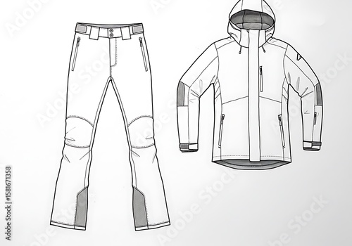 Winter's Embrace: A Technical Sketch