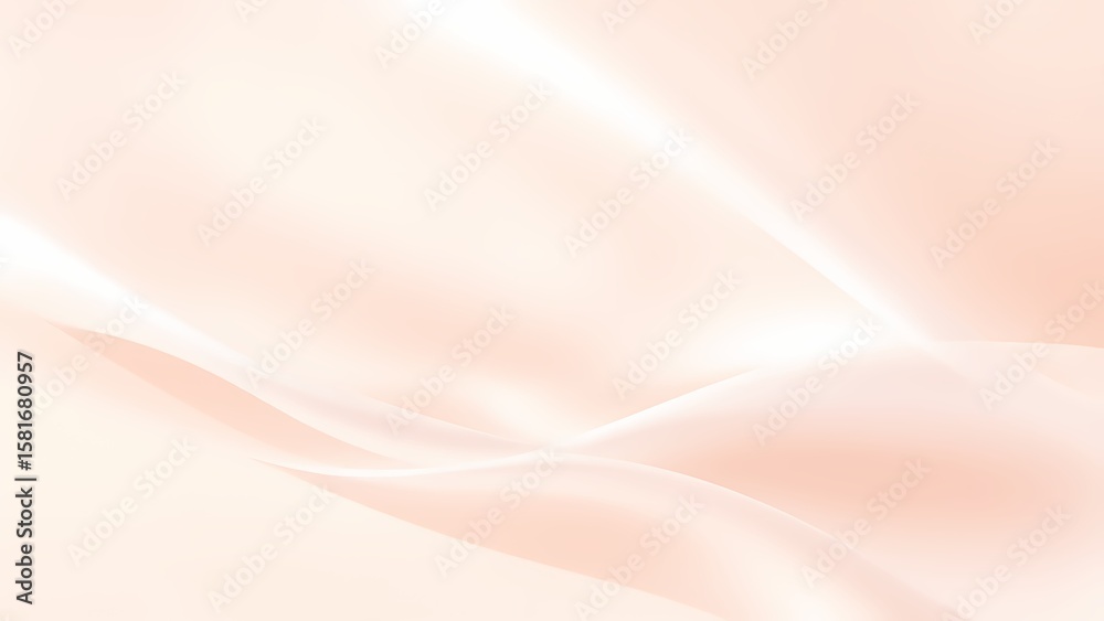 Obraz premium 柔らかな曲線を描く淡いオレンジ色の背景4