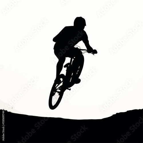 "BMX Freestyle Backflip Silhouette"